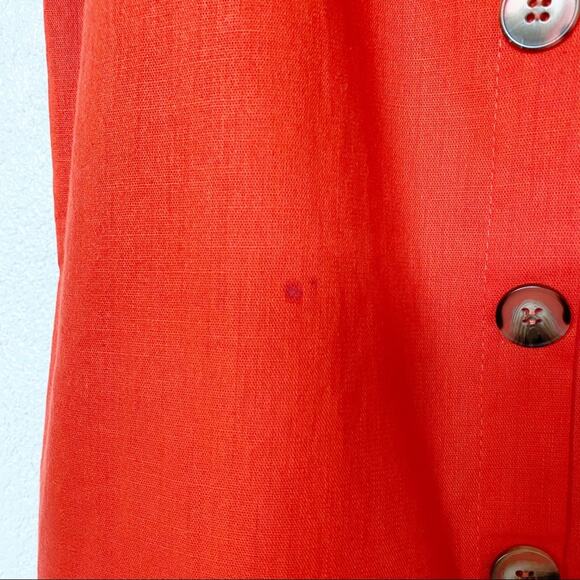 Newbury Kustom Button Front Ruffle Strap Dress Size Large - Picture 8 of 14